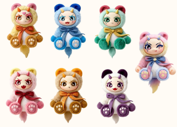 AI Trendy Toys - Vinyl Face Doll & Electronics Eyes